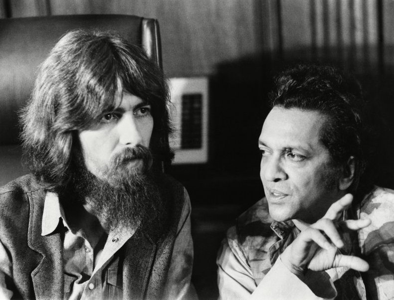 George Harrison and Ravi Shankar