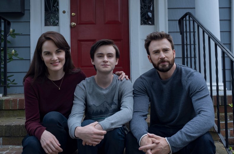 Chris Evans, Michelle Dockery in Defending Jacob