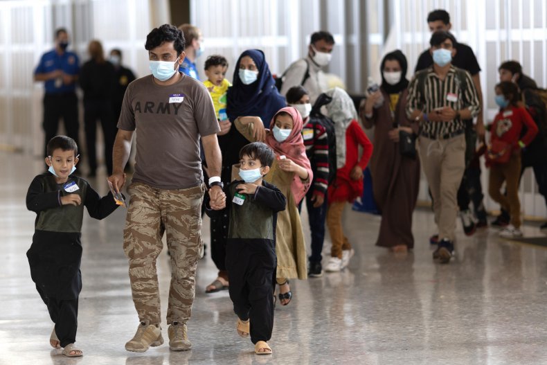 Afghan refugee families