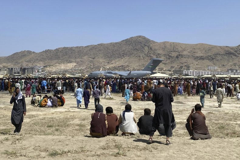 Afghans wait for evacuation