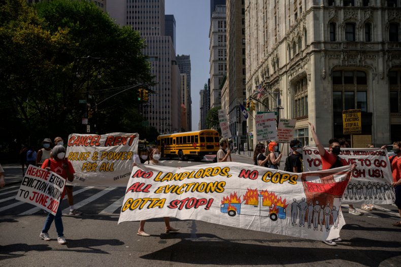 Evictions protest