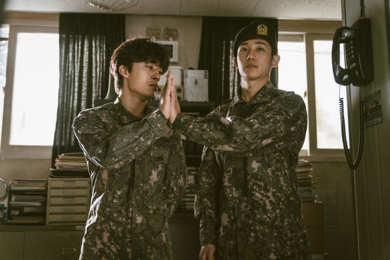 A still from new Netflix K-drama D.P.