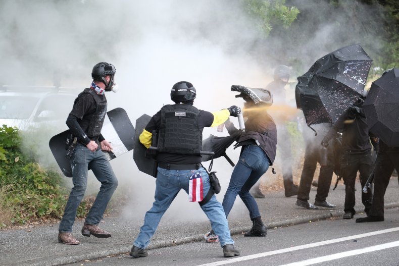 Proud Boys vs Antifascists