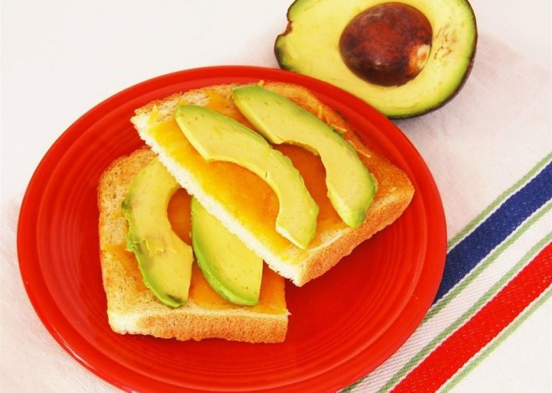 Avocado cheddar toast