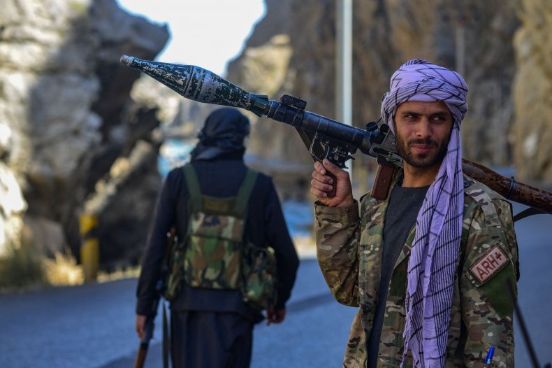An Anti-Taliban Resistance Fighter in Panjshir