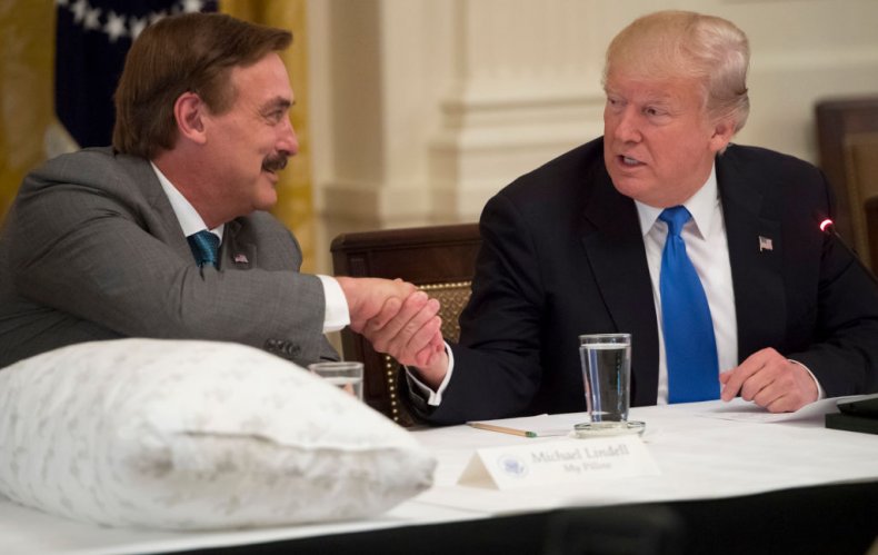 Mike Lindell and Donald Trump