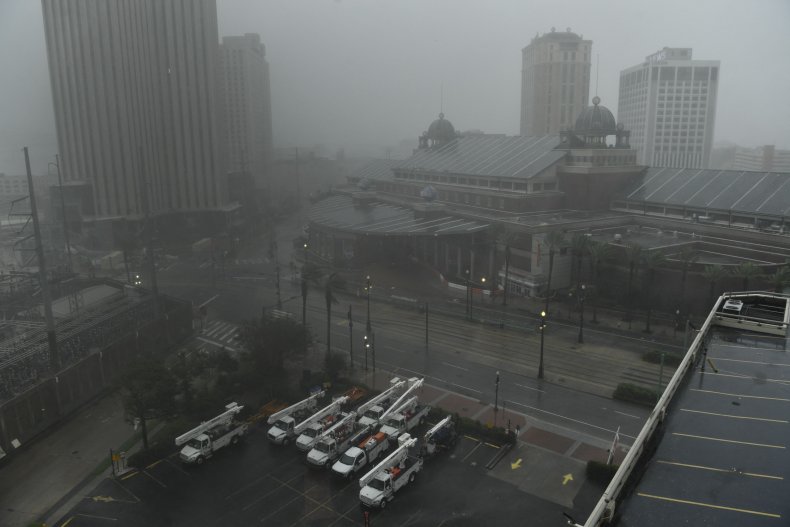 Hurricane Ida hits New Orleans.