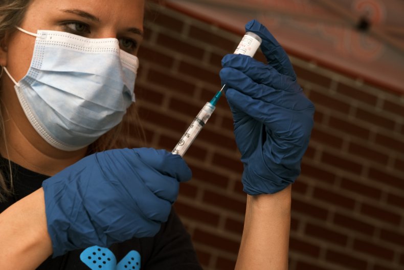 Nurse Prepares COVID-19 Vaccine in Missouri