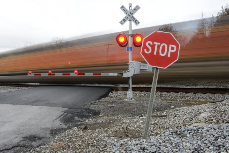 Train Collides into 18-Wheeler Carrying Wind Turbine