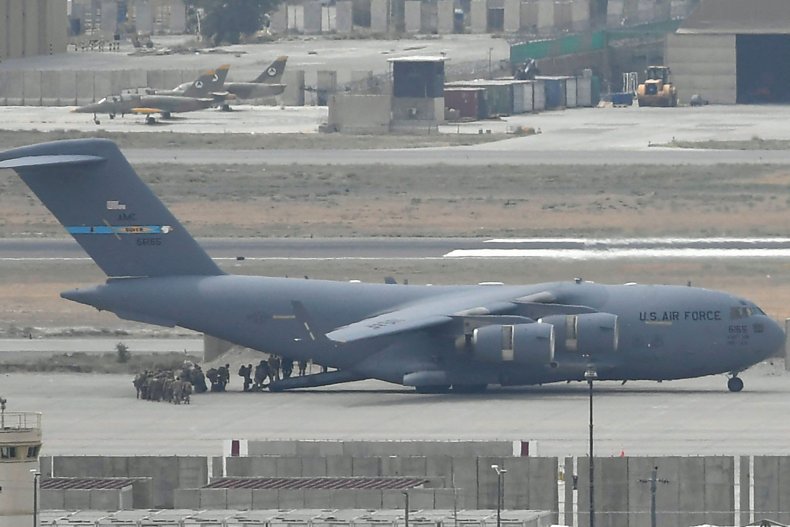 US, Air, Force, leaves, Kabul, Afghanistan