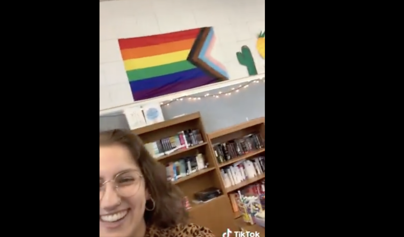 Gay Pride Flag LGBTQ Pledge Allegiance Teacher