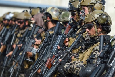 Elite Taliban units arrive at Kabuls airport Elite Taliban units arrive at Kabuls airport