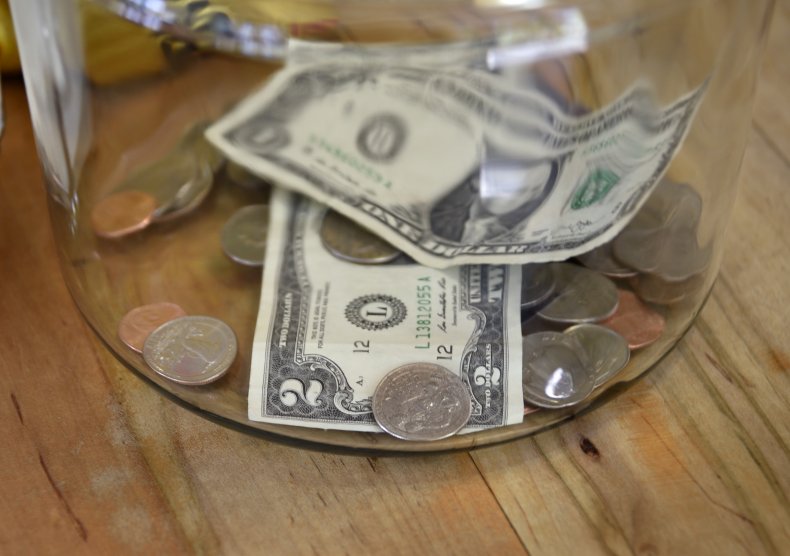 Stock photo cash tips