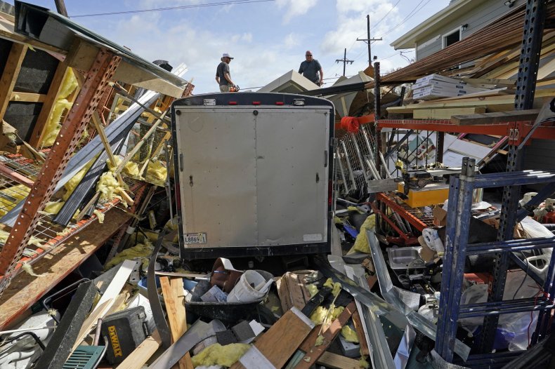 Building Debris Post Ida