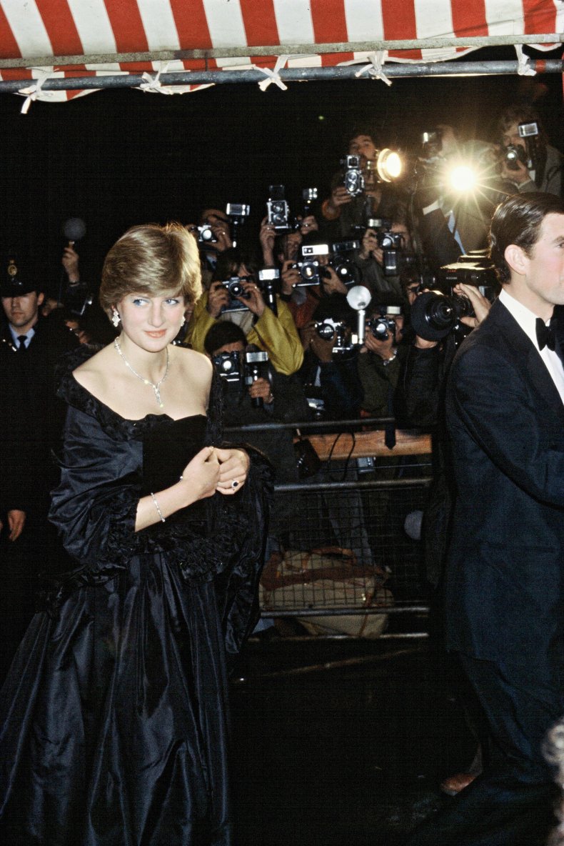 Princess Diana Wears Famous Black Dress