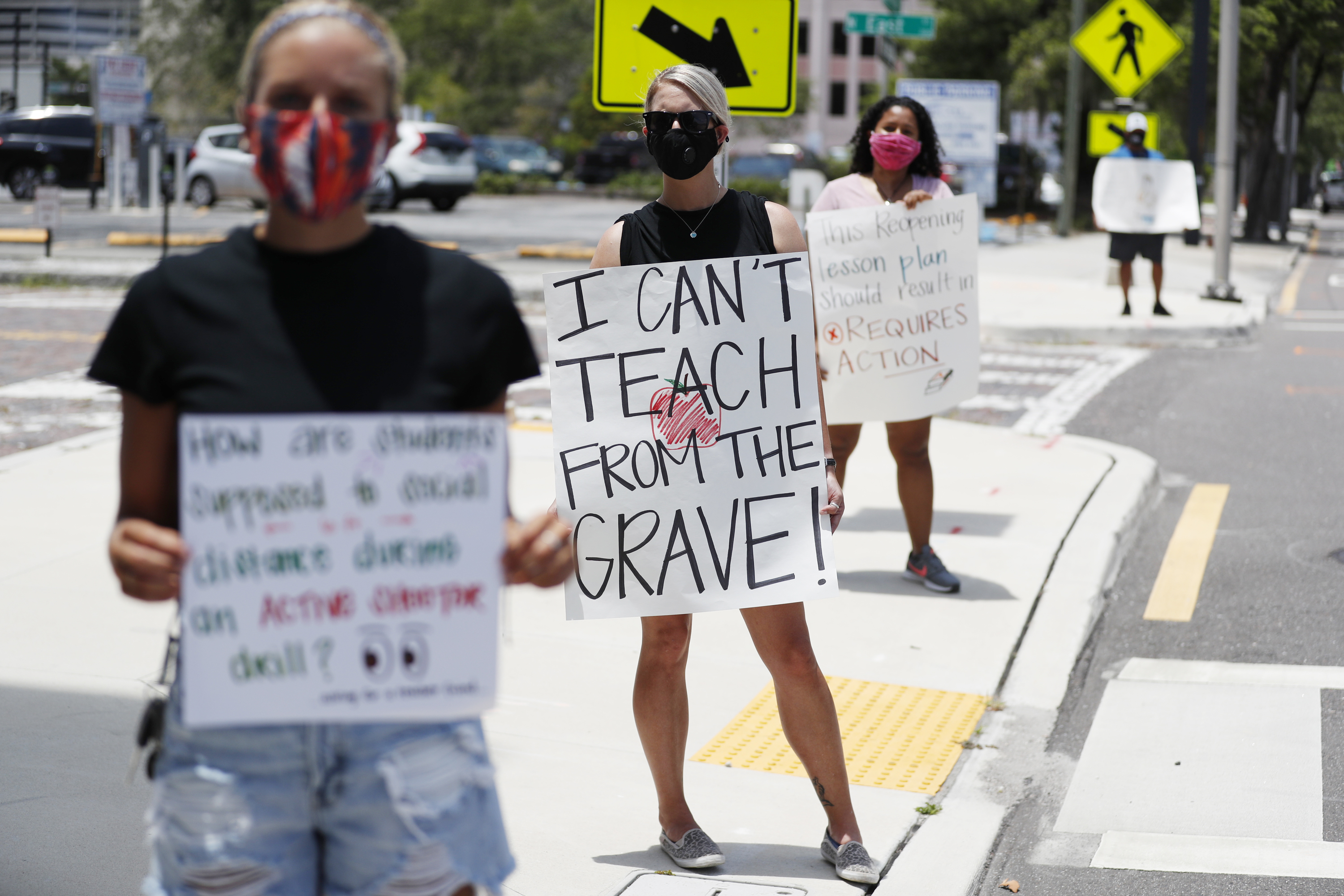Police Intervene as Sides Clash After Florida School District Announces Mask Mandate