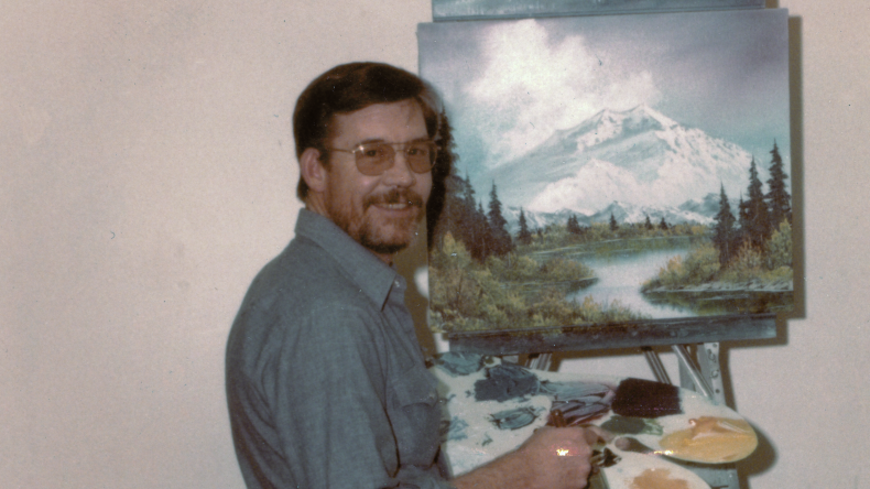 Bob Ross before the perm