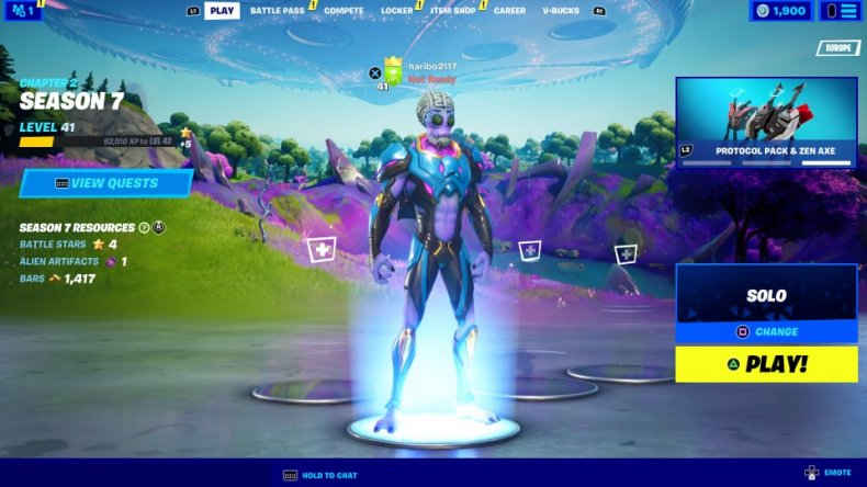 Fortnite Main Menu