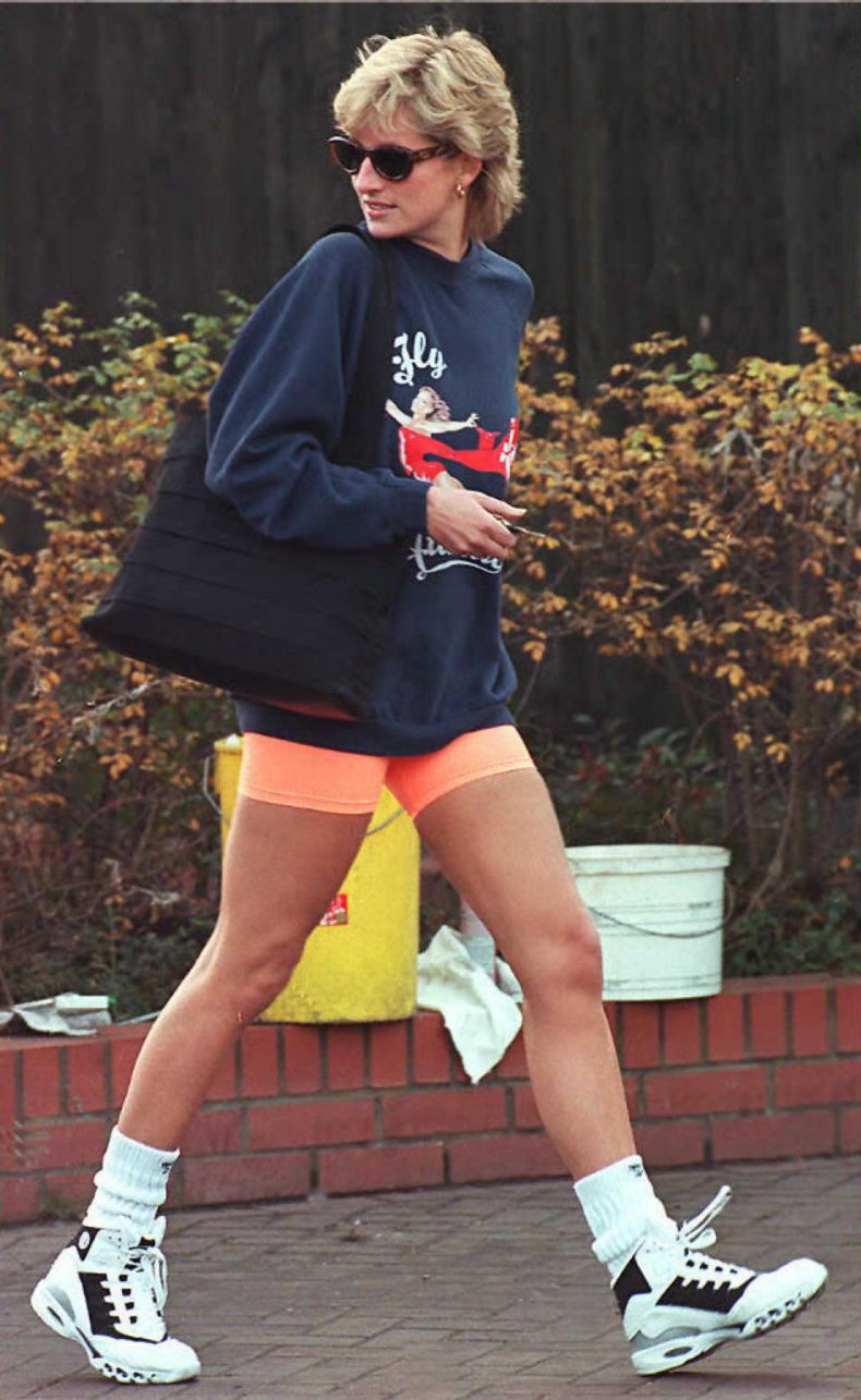 Princess Diana Wears Athleisure