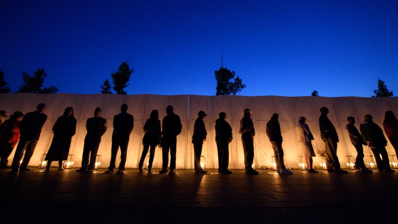 Flight 93 National Memorial's Luminaria candle ceremony.