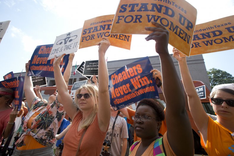 Women Protest Passage of Texas Abortion Law