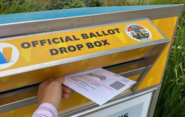 California recall ballot return
