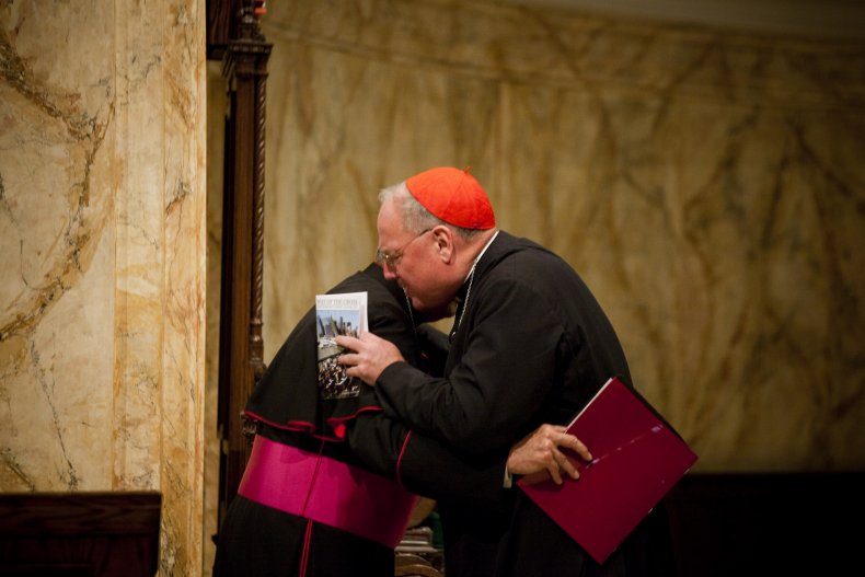 Cardinal Timothy Dolan and Bishop Nicholas DiMarzio