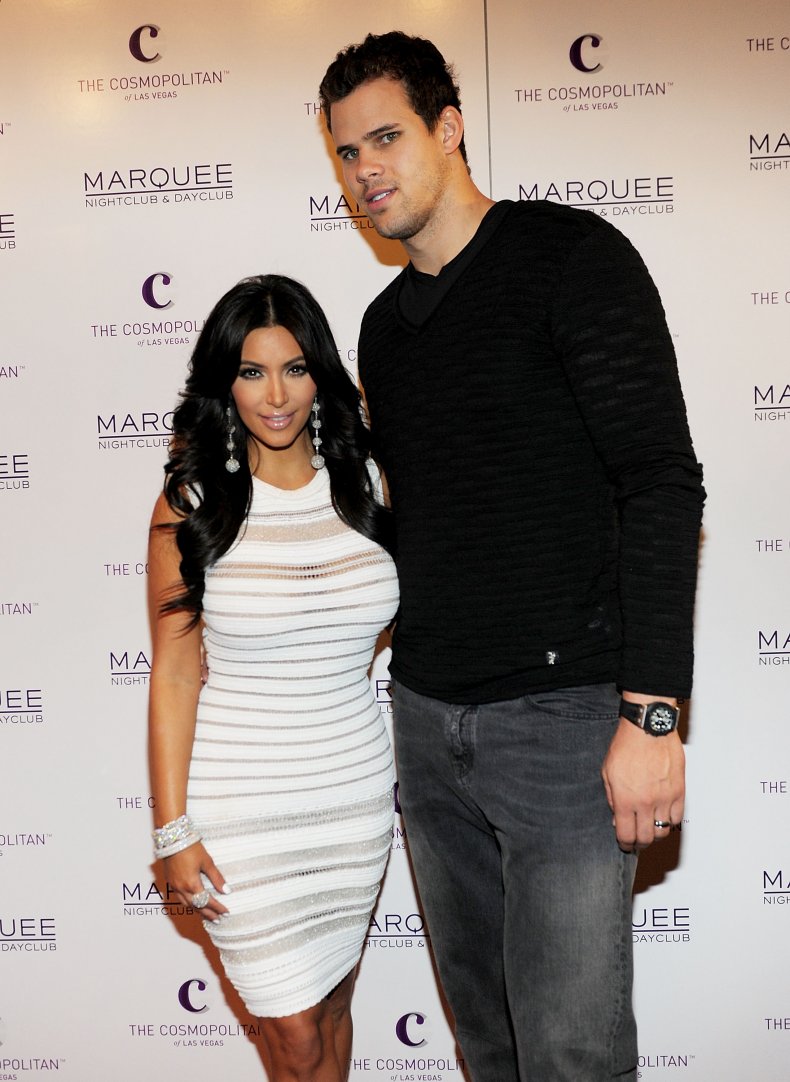 Kim Kardashian and second husband Kris Humphries