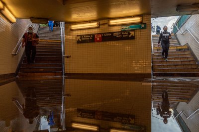 Flooded Subway Station