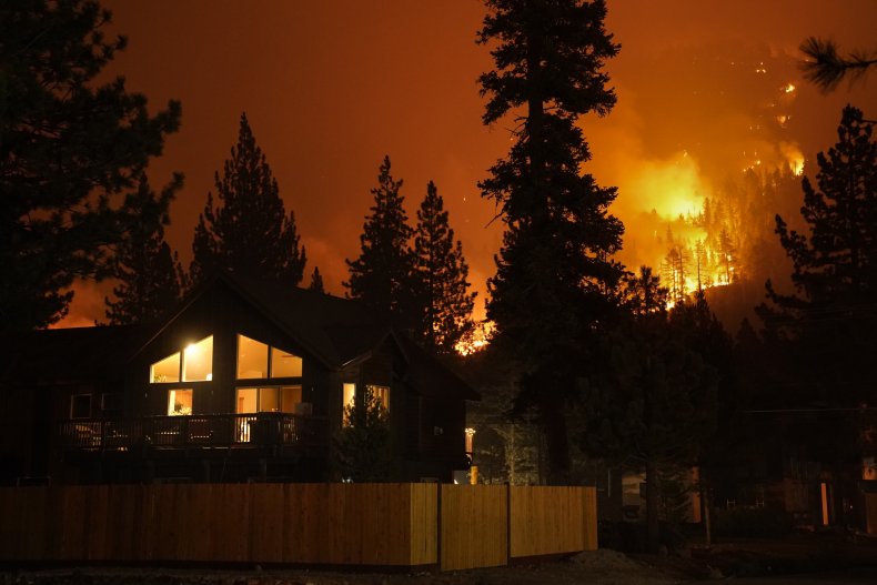 Lake Tahoe Fire Spreads