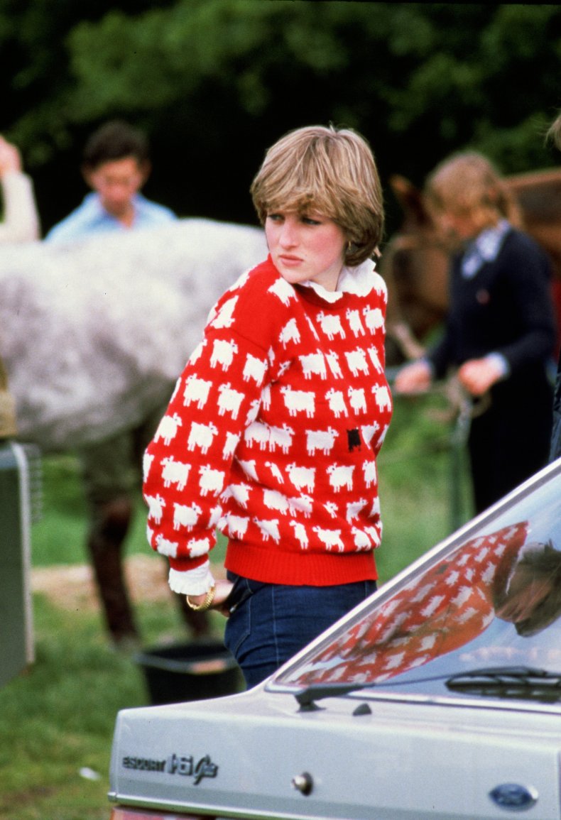 Princess Diana's Black Sheep Jumper