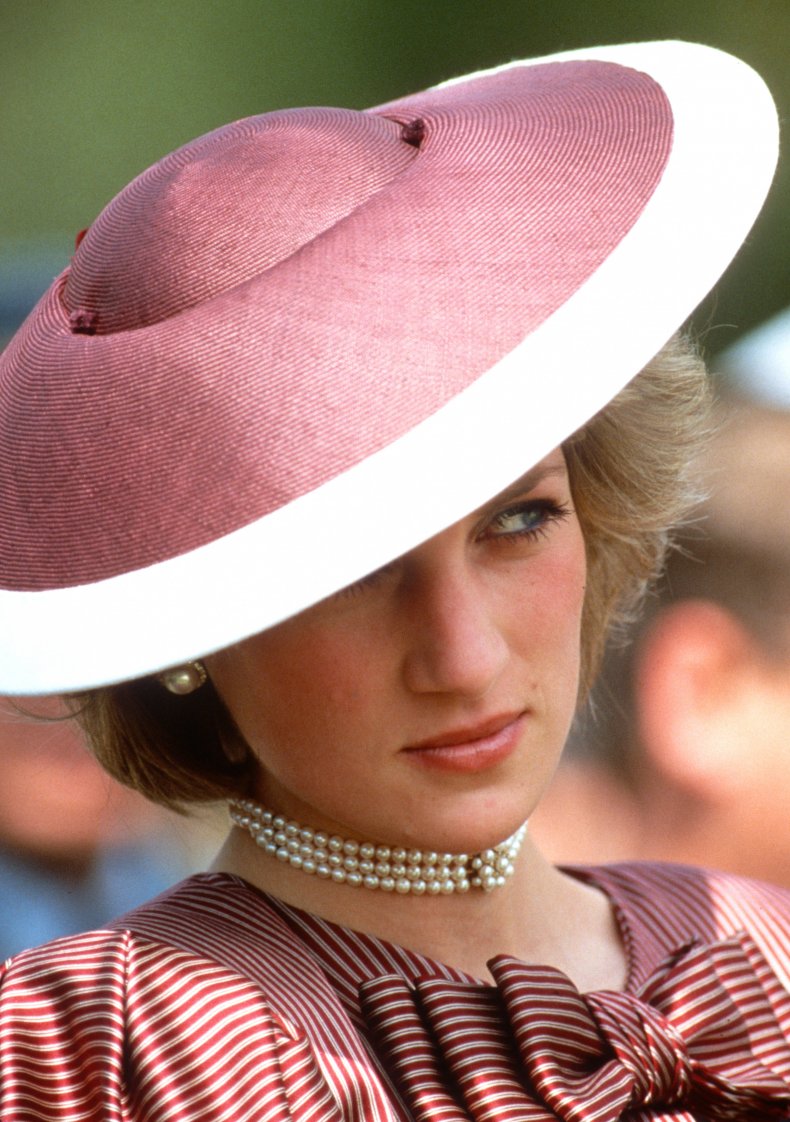 Princess Diana Visits War Cemetery