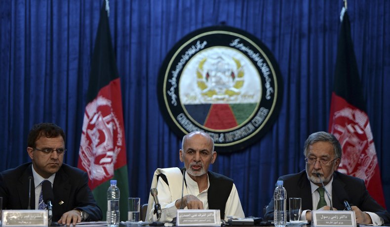 Omar Zakhilwal with Ashraf Ghani Afghanistan