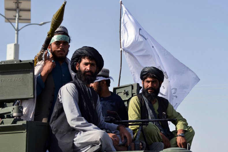 Taliban fighters in Kandahar after US withdrawal