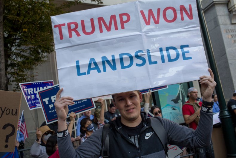 Trump supporters in Pennsylvania