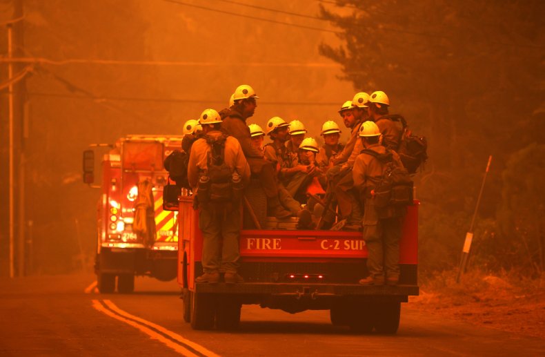 Caldor Fire firefighters Kirkwood cabin
