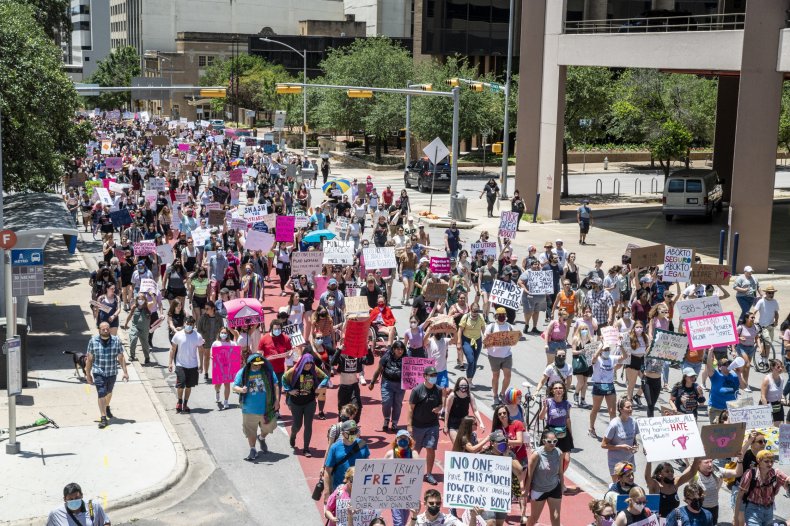 Demonstration Against Texas Abortion Law