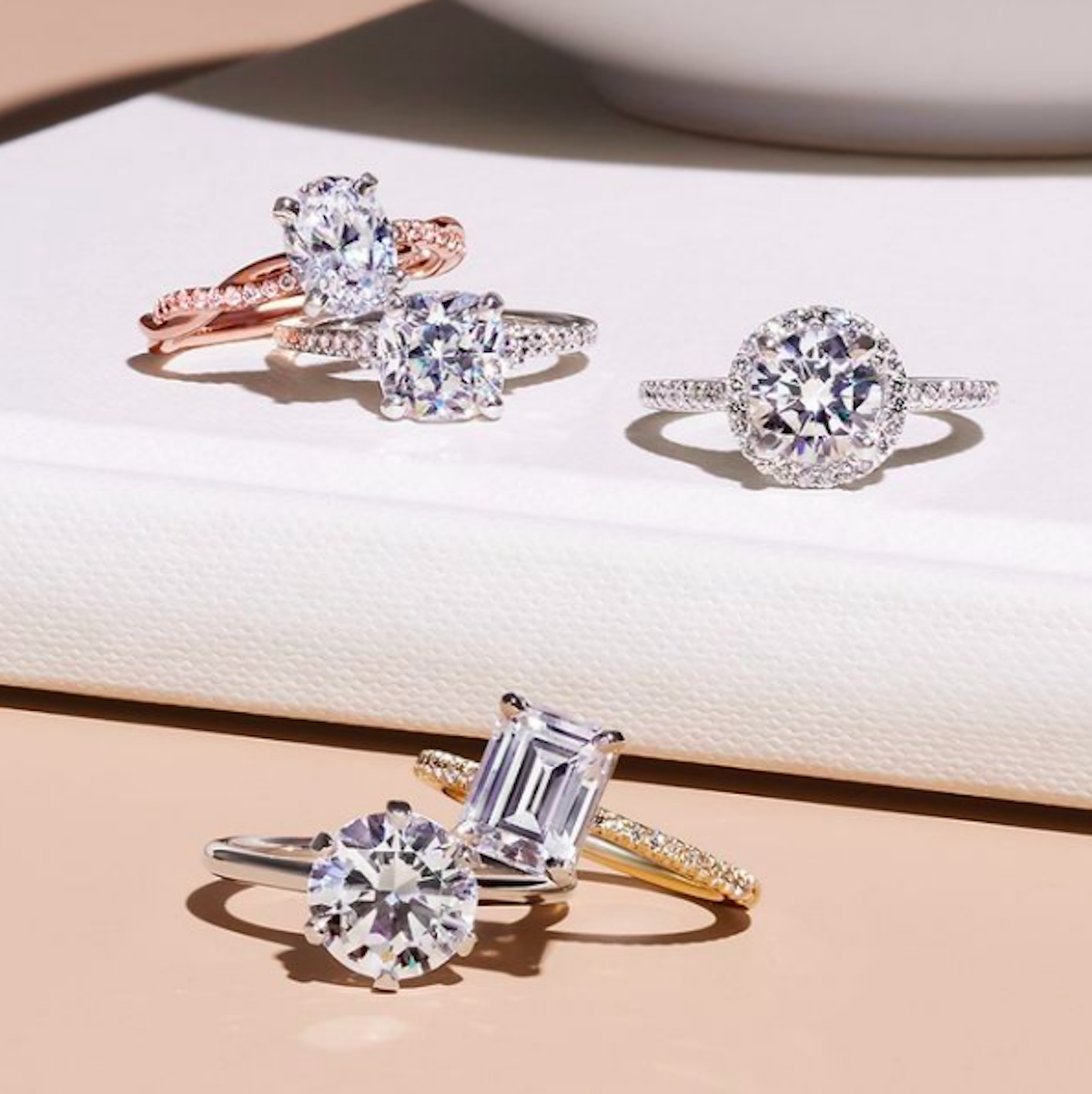 Buy 6 Prong Setting Thin Engagement Black Diamond Ring Online US - Diamonds  Factory