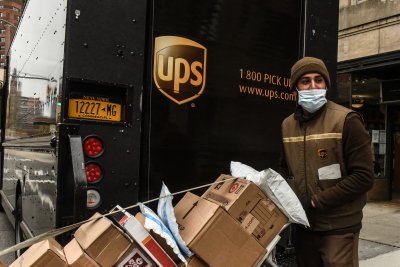 UPS delivery truck UPS delivery truck