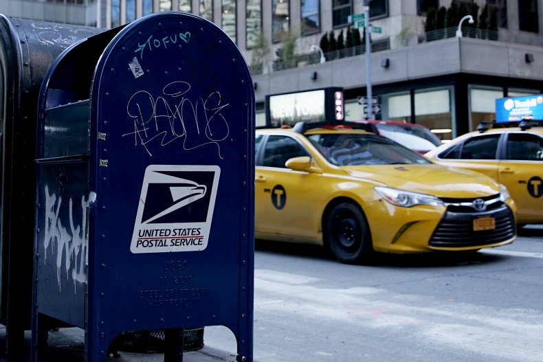A USPS mailbox in New York