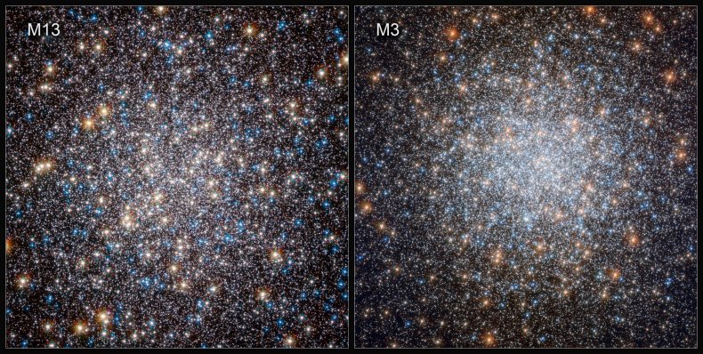 Globular clusters M13 and M3