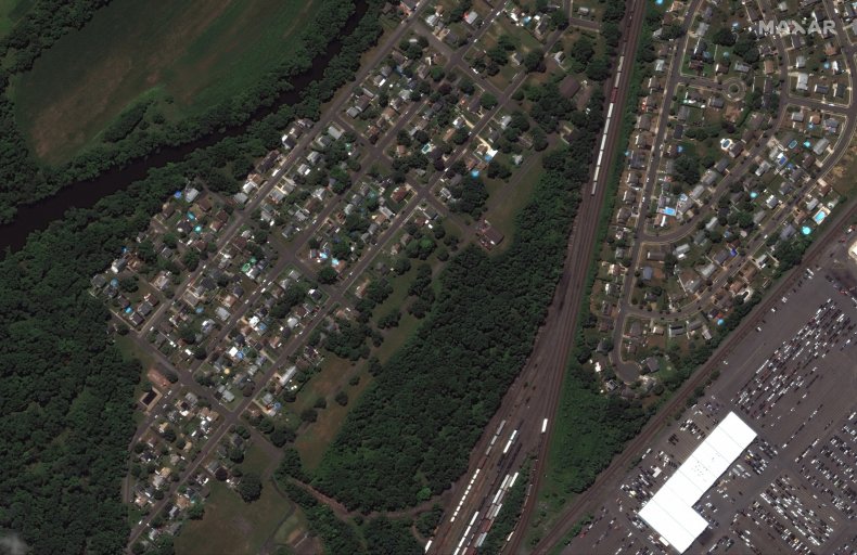 Aerial shot of New Jersey.