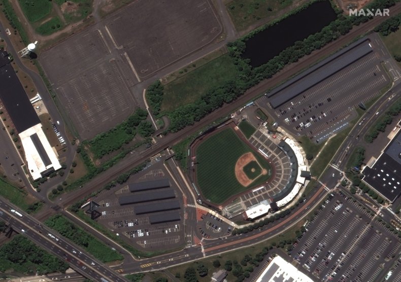 Aerial shot of New Jersey.