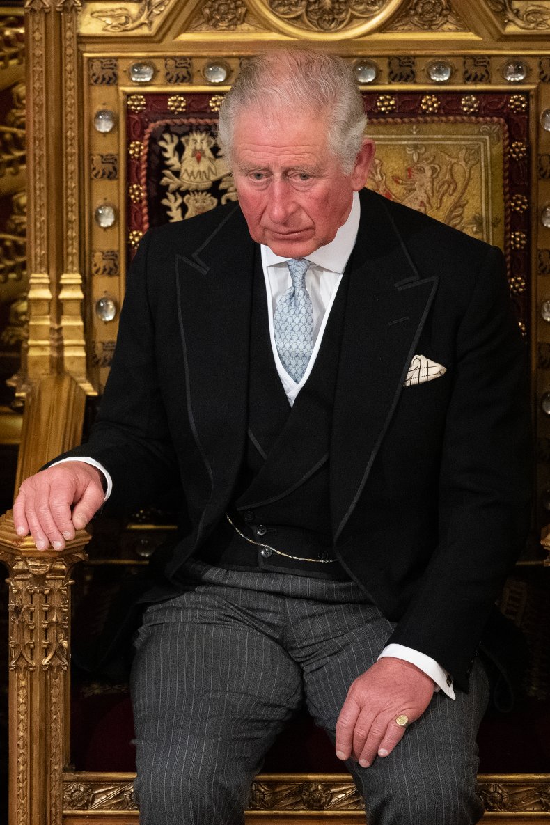 Prince Charles on Throne
