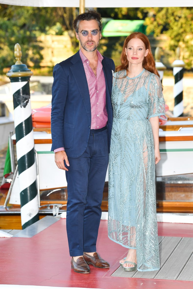 Gian Luca and wife Jessica Chastain