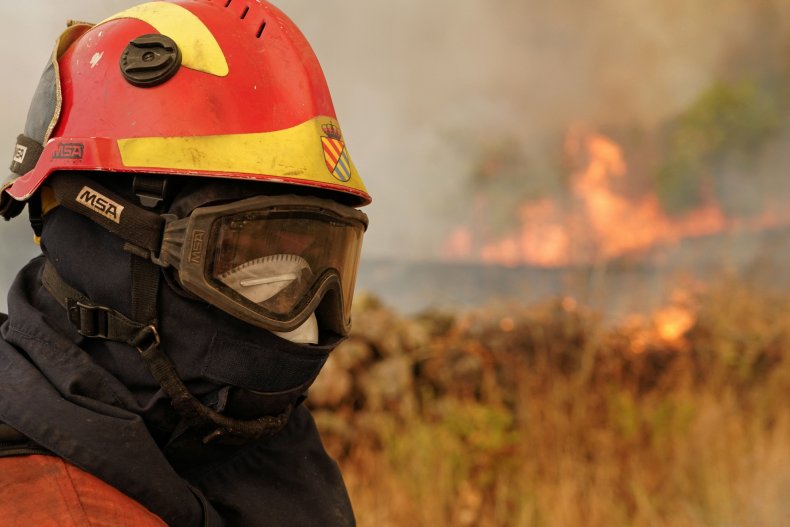 Firefighter in Spain