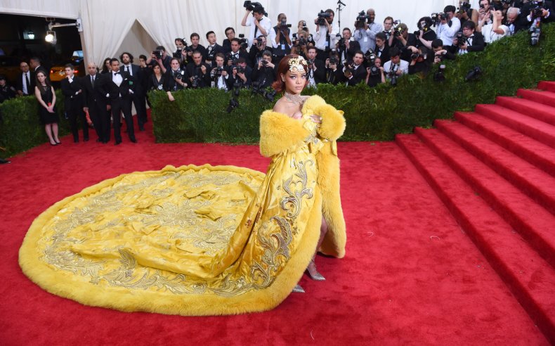 Rihanna attends the 2015 Met Gala