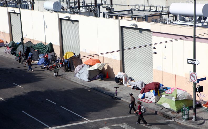 Homeless Encampment LA 