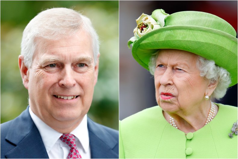 Queen Elizabeth and Prince Andrew