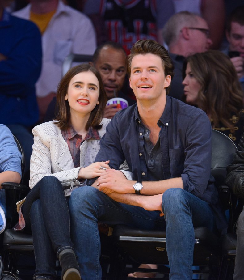 Lily Collins and Thomas Cocquerel
